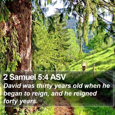2 Samuel 5:4 ASV Bible Verse Image