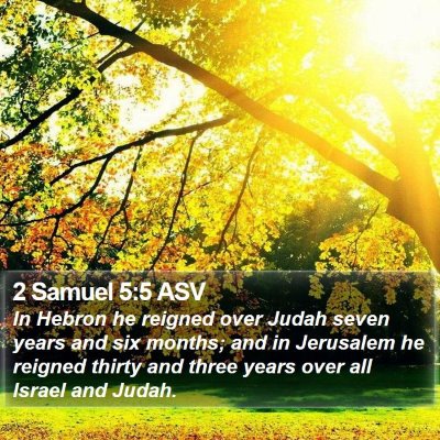 2 Samuel 5:5 ASV Bible Verse Image