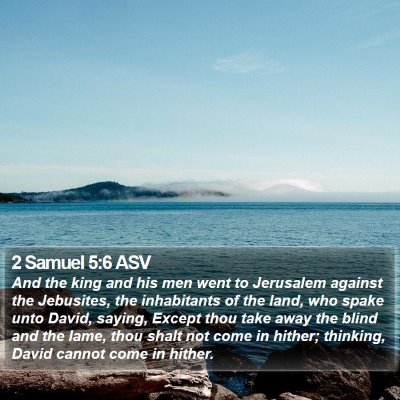 2 Samuel 5:6 ASV Bible Verse Image