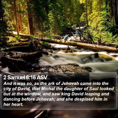 2 Samuel 6:16 ASV Bible Verse Image