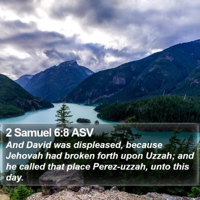 2 Samuel 6:8 ASV Bible Verse Image