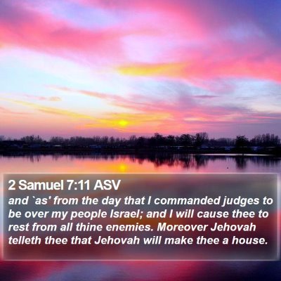 2 Samuel 7:11 ASV Bible Verse Image