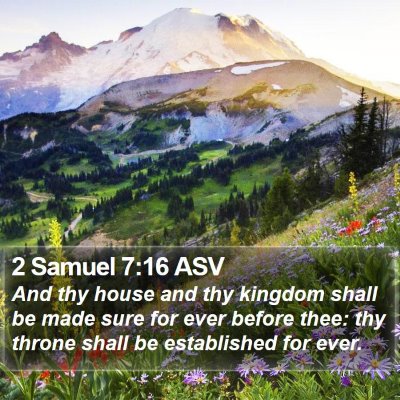 2 Samuel 7:16 ASV Bible Verse Image