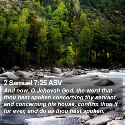 2 Samuel 7:25 ASV Bible Verse Image