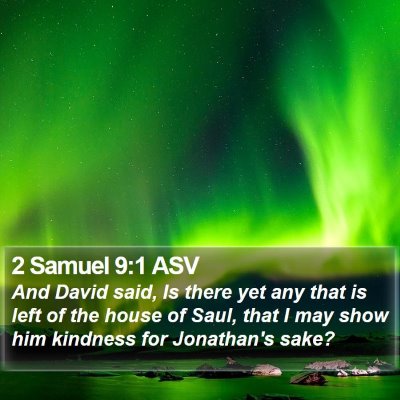 2 Samuel 9:1 ASV Bible Verse Image