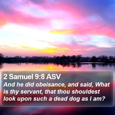 2 Samuel 9:8 ASV Bible Verse Image