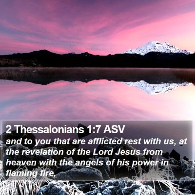 2 Thessalonians 1:7 ASV Bible Verse Image