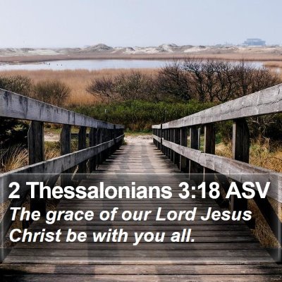 2 Thessalonians 3:18 ASV Bible Verse Image