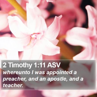 2 Timothy 1:11 ASV Bible Verse Image