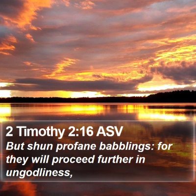 2 Timothy 2:16 ASV Bible Verse Image