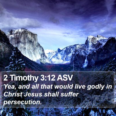 2 Timothy 3:12 ASV Bible Verse Image