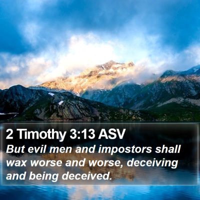 2 Timothy 3:13 ASV Bible Verse Image