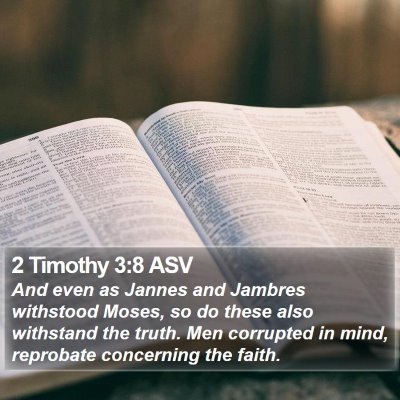 2 Timothy 3:8 ASV Bible Verse Image