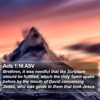 Acts 1:16 ASV Bible Verse Image
