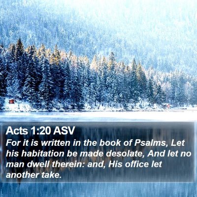 Acts 1:20 ASV Bible Verse Image