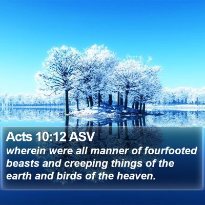 Acts 10:12 ASV Bible Verse Image