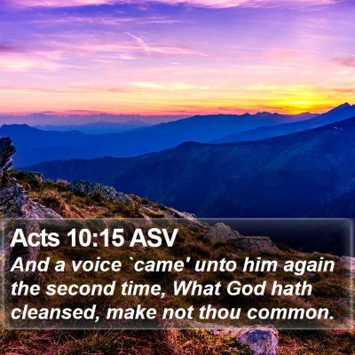 Acts 10:15 ASV Bible Verse Image