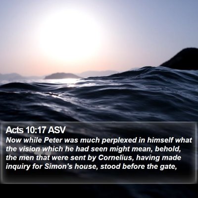 Acts 10:17 ASV Bible Verse Image