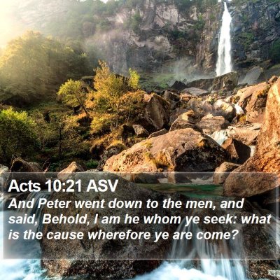 Acts 10:21 ASV Bible Verse Image