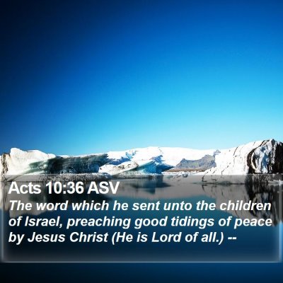 Acts 10:36 ASV Bible Verse Image