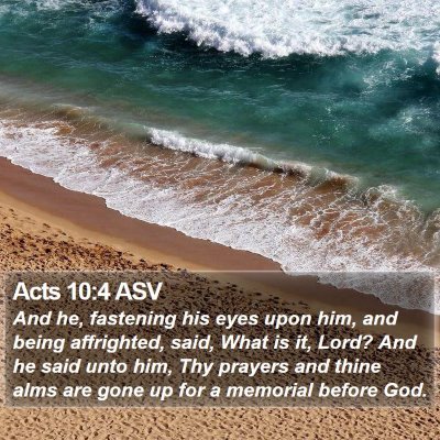Acts 10:4 ASV Bible Verse Image