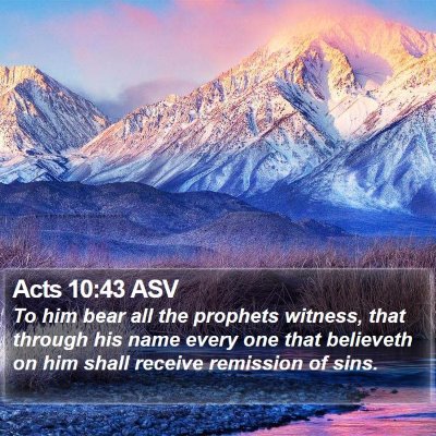 Acts 10:43 ASV Bible Verse Image
