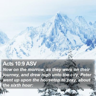 Acts 10:9 ASV Bible Verse Image