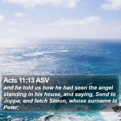 Acts 11:13 ASV Bible Verse Image