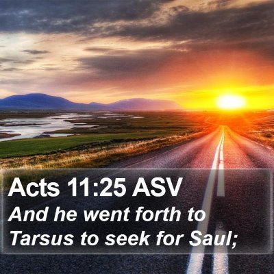 Acts 11:25 ASV Bible Verse Image