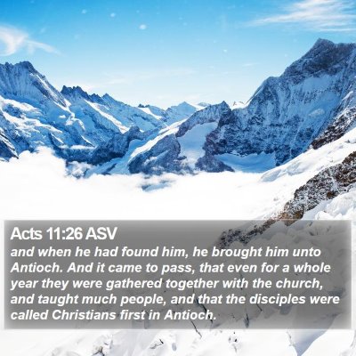 Acts 11:26 ASV Bible Verse Image