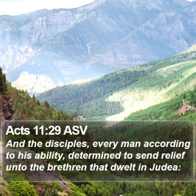 Acts 11:29 ASV Bible Verse Image