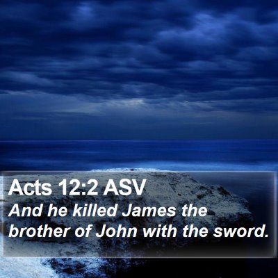 Acts 12:2 ASV Bible Verse Image