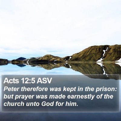 Acts 12:5 ASV Bible Verse Image
