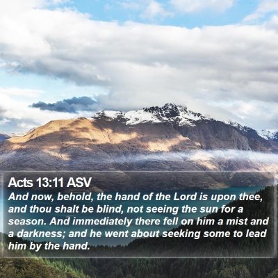 Acts 13:11 ASV Bible Verse Image