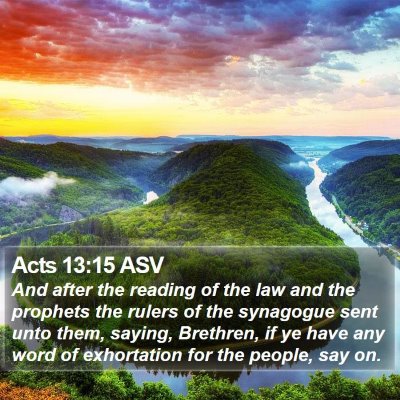 Acts 13:15 ASV Bible Verse Image