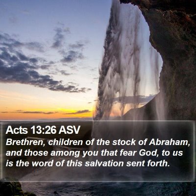 Acts 13:26 ASV Bible Verse Image