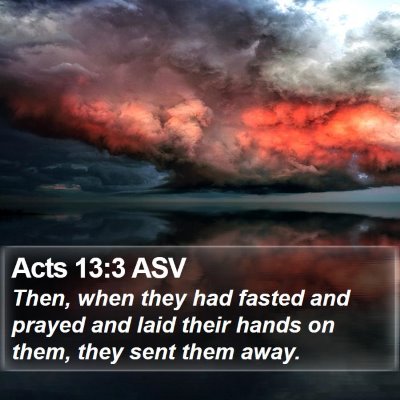 Acts 13:3 ASV Bible Verse Image