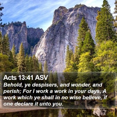 Acts 13:41 ASV Bible Verse Image