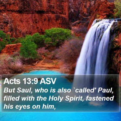 Acts 13:9 ASV Bible Verse Image