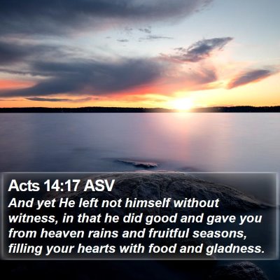 Acts 14:17 ASV Bible Verse Image