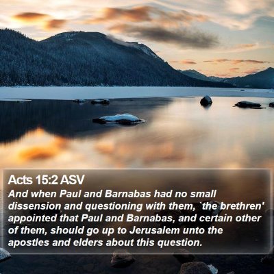 Acts 15:2 ASV Bible Verse Image