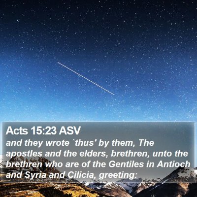 Acts 15:23 ASV Bible Verse Image