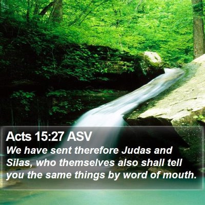 Acts 15:27 ASV Bible Verse Image