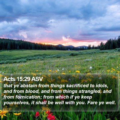 Acts 15:29 ASV Bible Verse Image