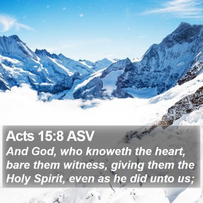 Acts 15:8 ASV Bible Verse Image