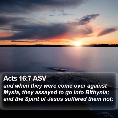 Acts 16:7 ASV Bible Verse Image