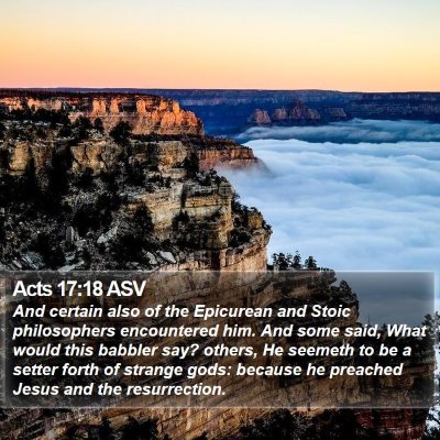 Acts 17:18 ASV Bible Verse Image