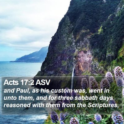 Acts 17:2 ASV Bible Verse Image