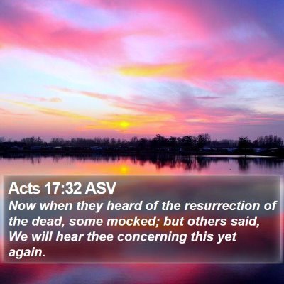 Acts 17:32 ASV Bible Verse Image