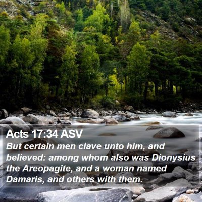 Acts 17:34 ASV Bible Verse Image